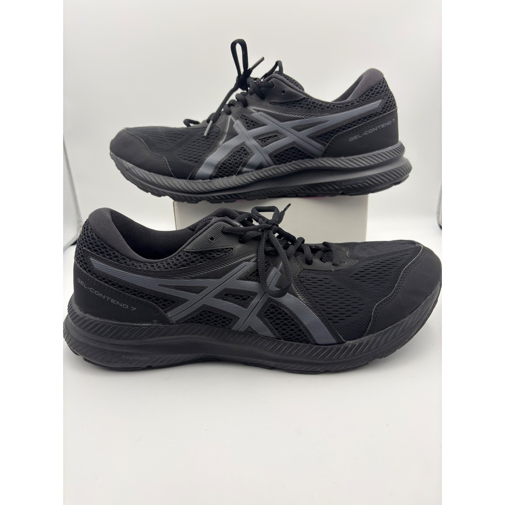 ASICS Gel-Contend 7 Mens Running Shoes Black Extra Wide 1011B039 US 14